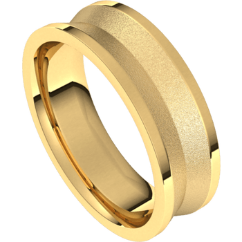 Reverse Knife Wedding Band - Allison