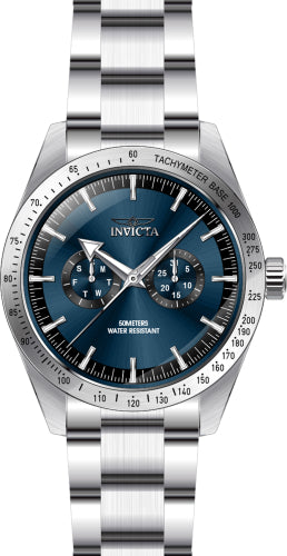 Invicta Men's 45972 Specialty  Quartz Multifunction Blue Dial Watch