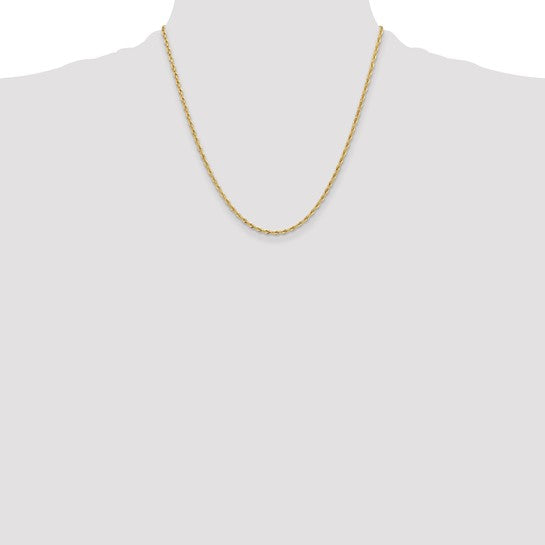 Semi-Solid Gold Rope Chain