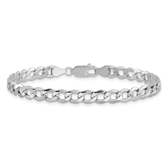 Semi-Solid Gold Curb Bracelet/Anklet