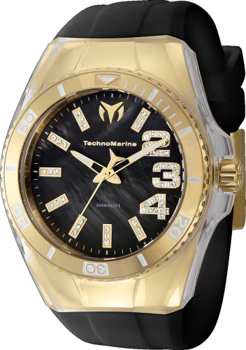 Technomarine Women's TM-121245 Cruise Monogram Quartz Black Dial Watch