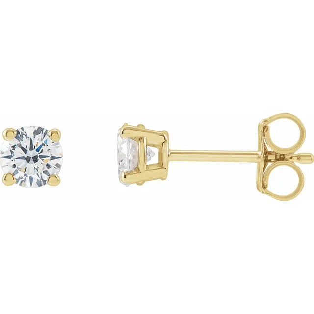 1/2 Carat Diamond Stud Earrings