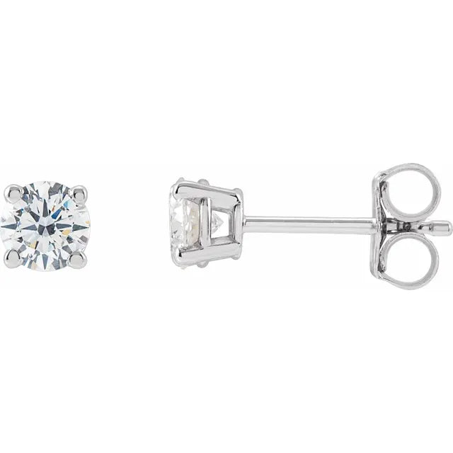 1/2 Carat Diamond Stud Earrings