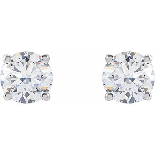 1 Carat Diamond Stud Earrings