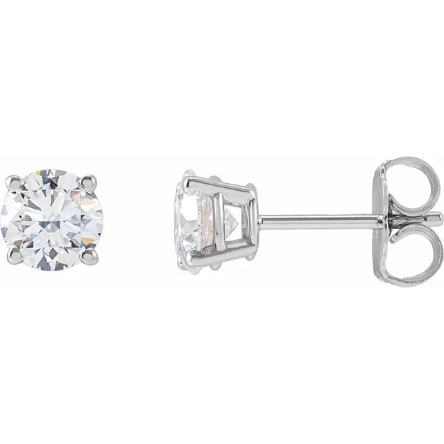 1 Carat Diamond Stud Earrings