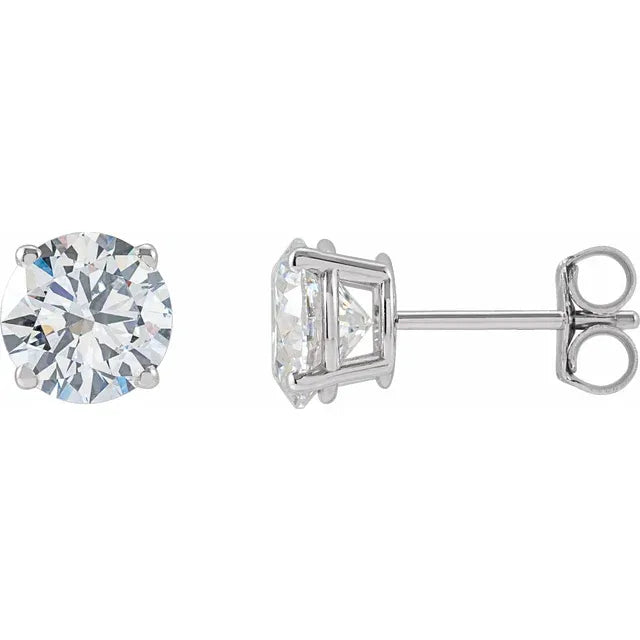 2 Carat Diamond Stud Earrings