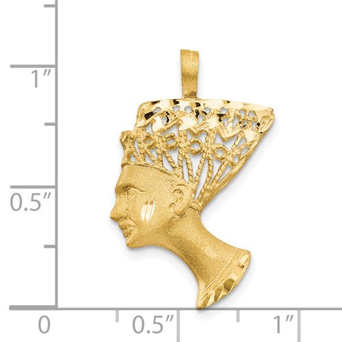 Diamond-Cut Nefertiti Charm