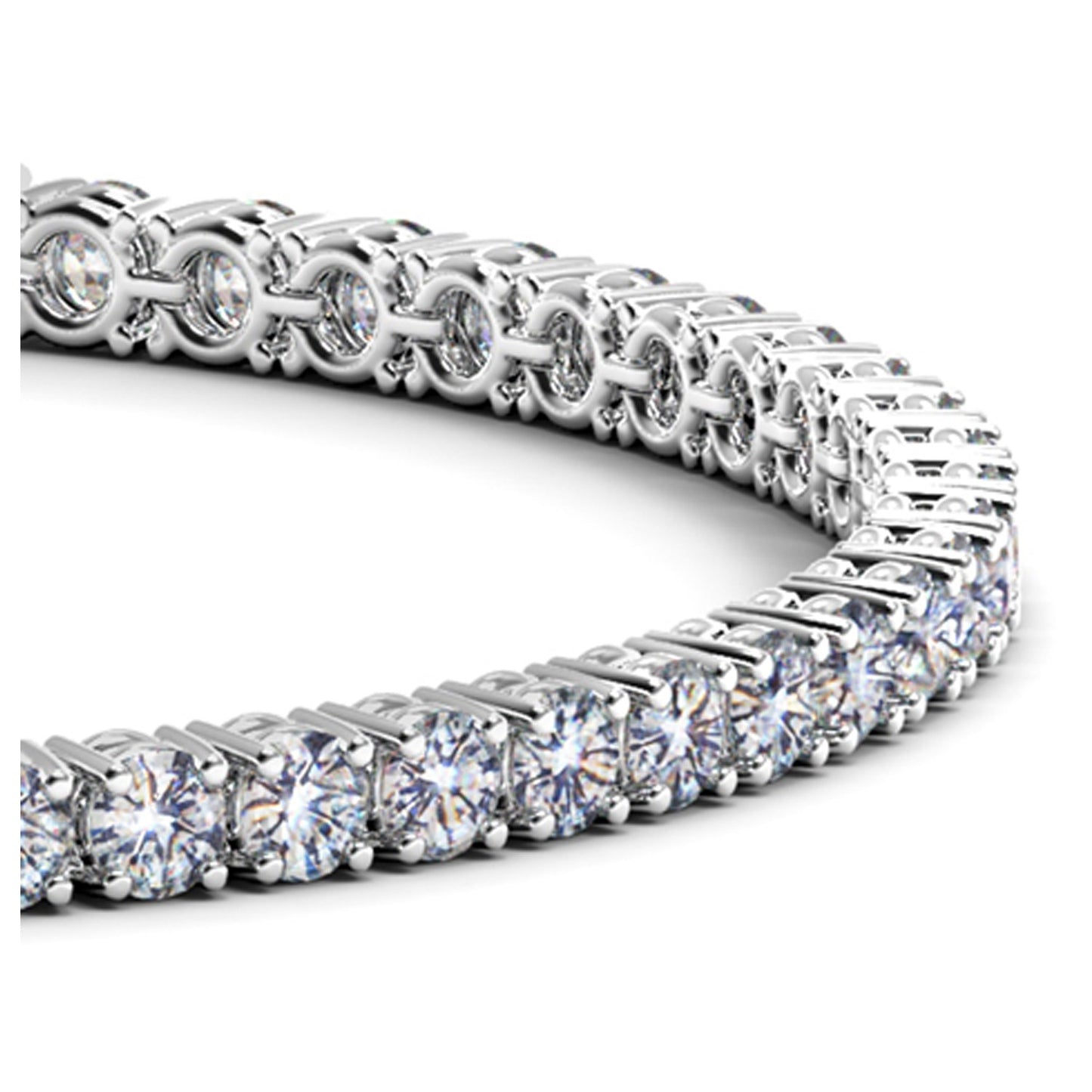 6 CTW 14KT Gold Round Diamond Tennis Bracelet