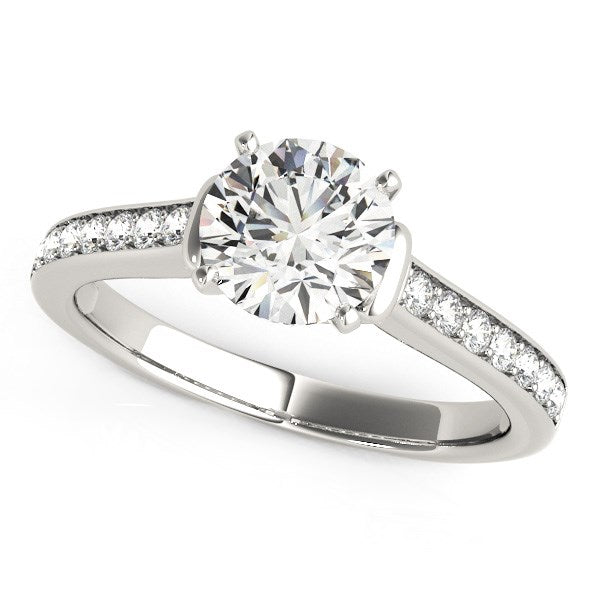Round Diamond Engagement Ring Band Stones (1 1/8 cttw)