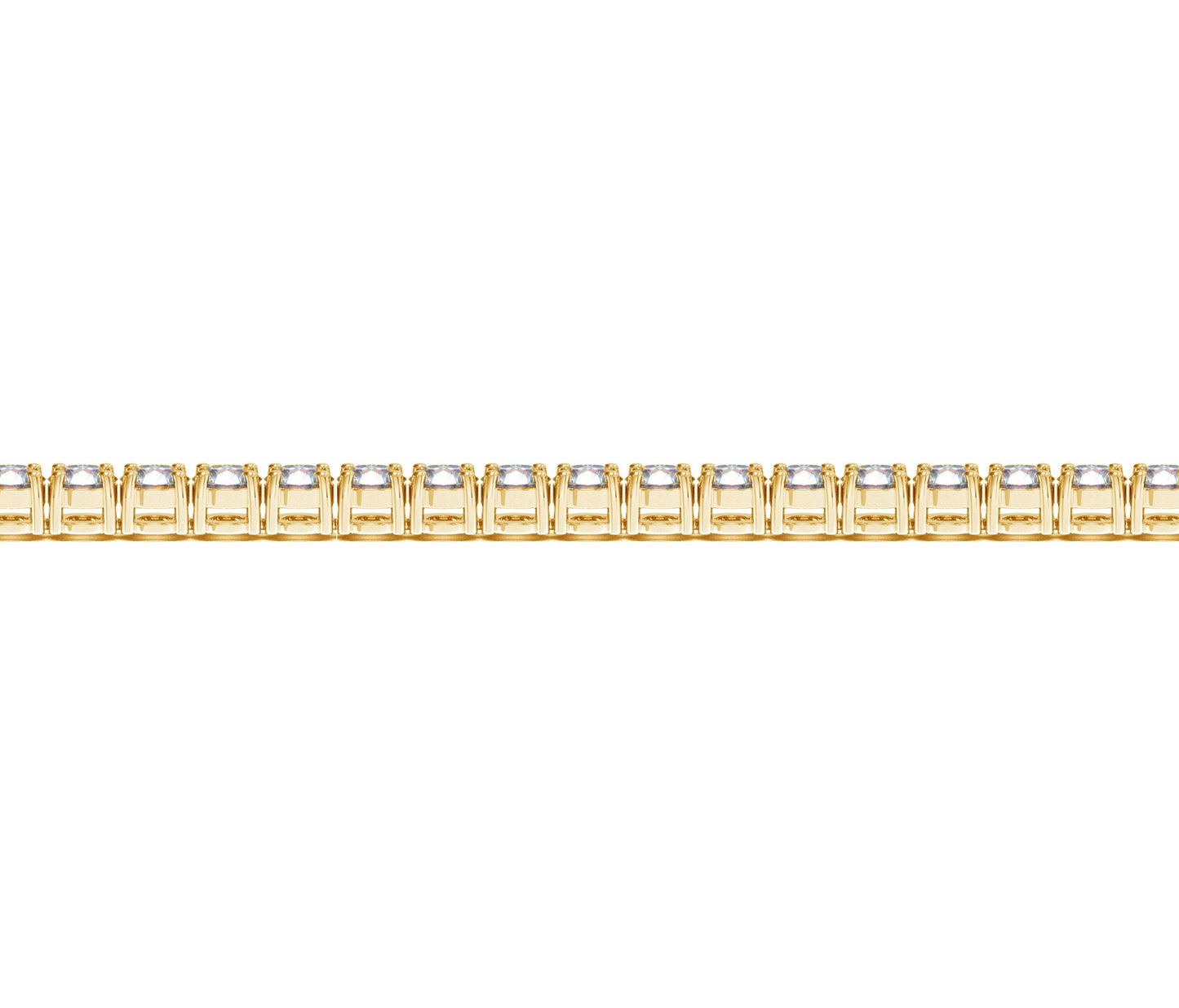 6 CTW 14KT Gold Round Diamond Tennis Bracelet