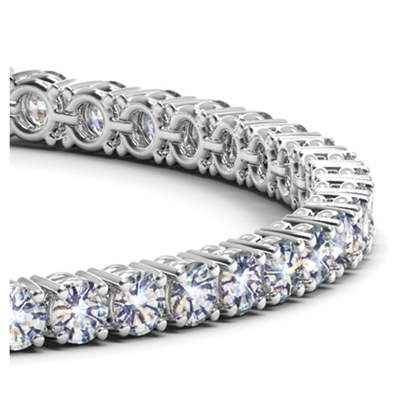 10 CTW 14KT Gold Round Diamond Tennis Bracelet