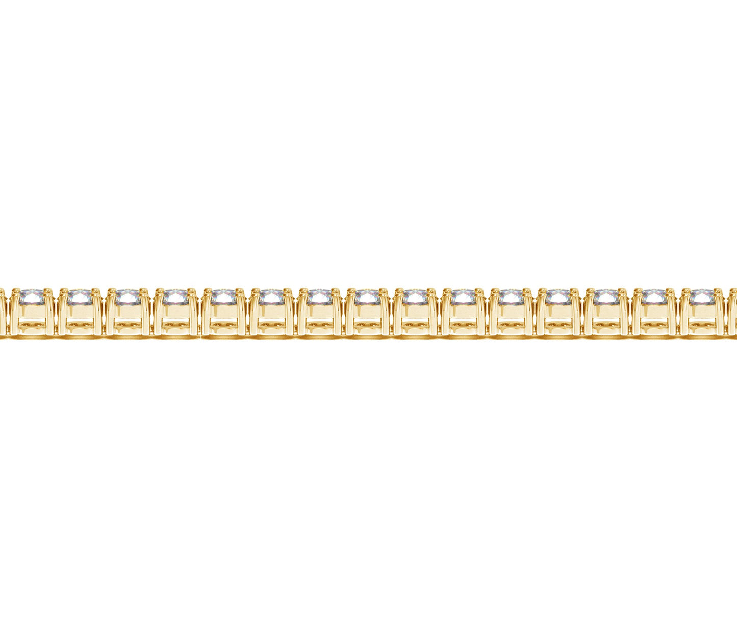 10 CTW 14KT Gold Round Diamond Tennis Bracelet