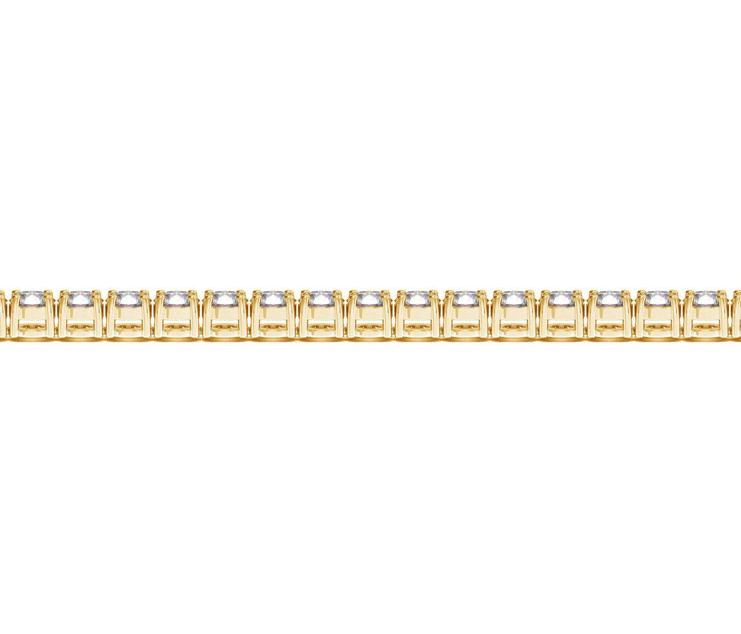 10 CTW 14KT Gold Round Diamond Tennis Bracelet