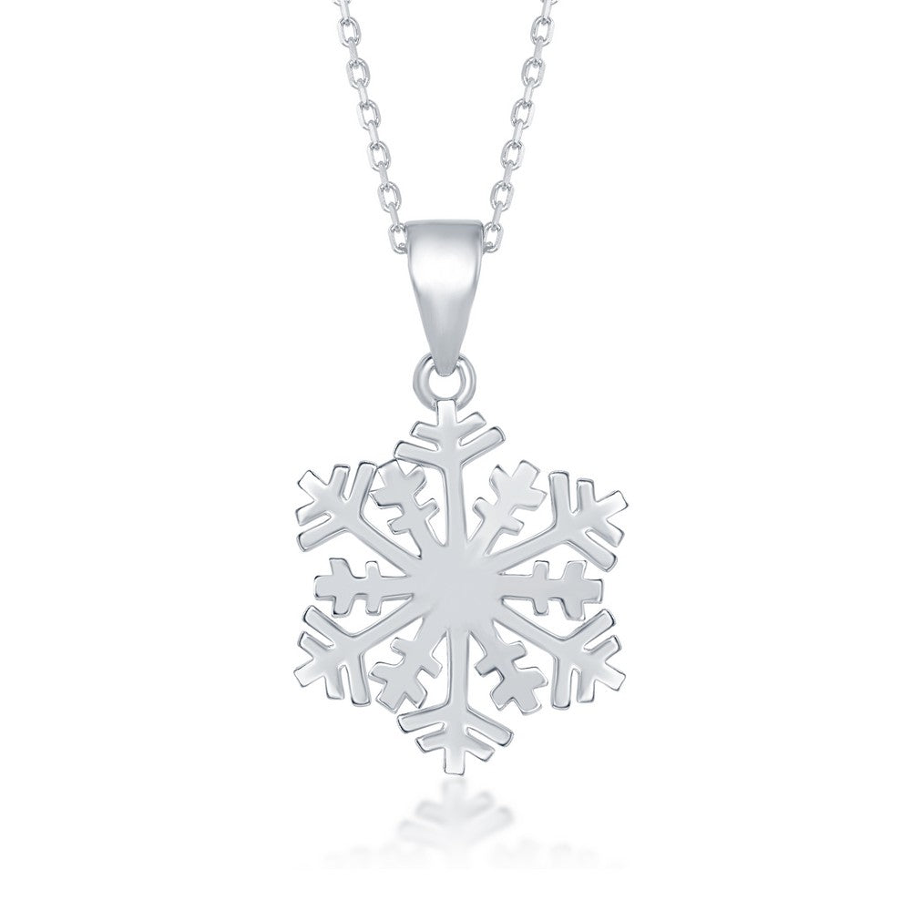 Sterling Silver Snowflake Pendant