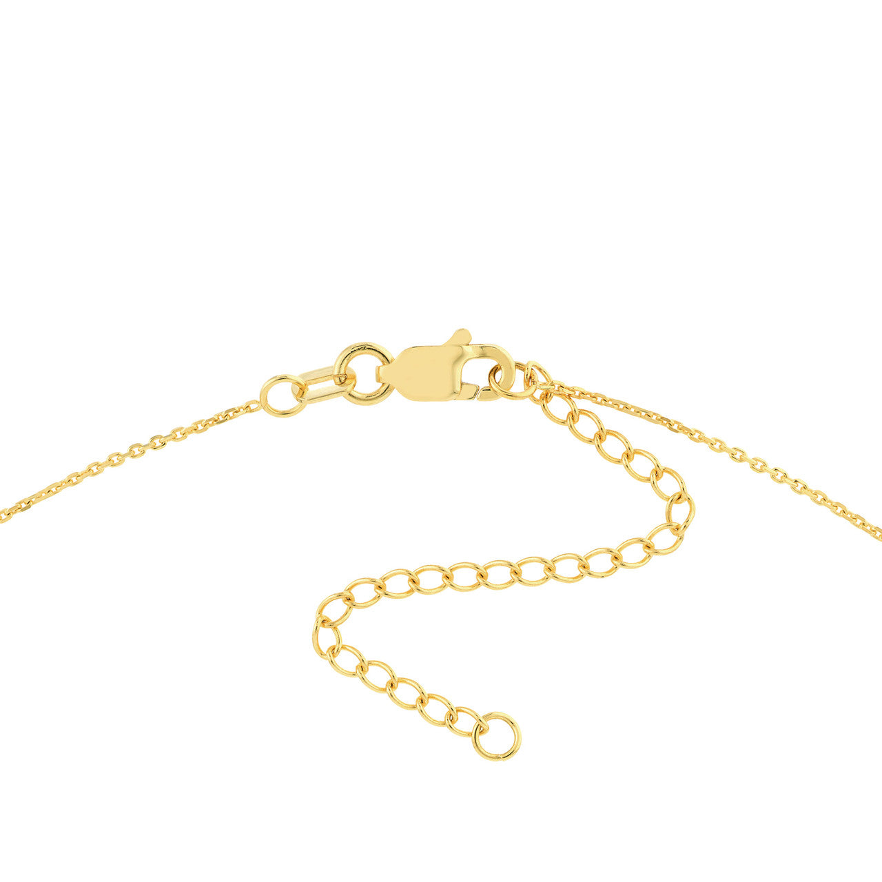 Tri-Color Triple Open Heart Pendant Necklace