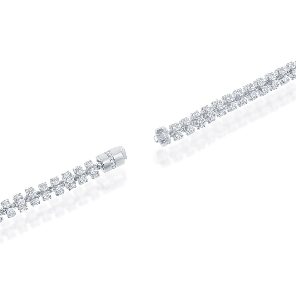 Barrel CZ Chain - Silver Options
