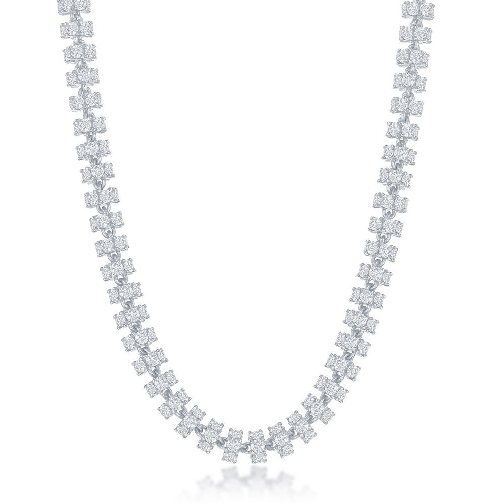 Barrel CZ Chain - Silver Options