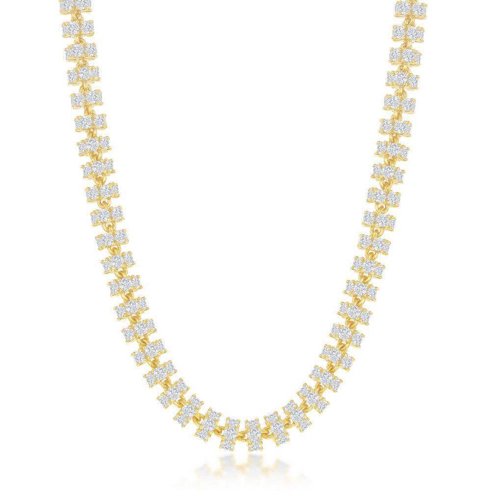 Barrel CZ Chain - Silver Options