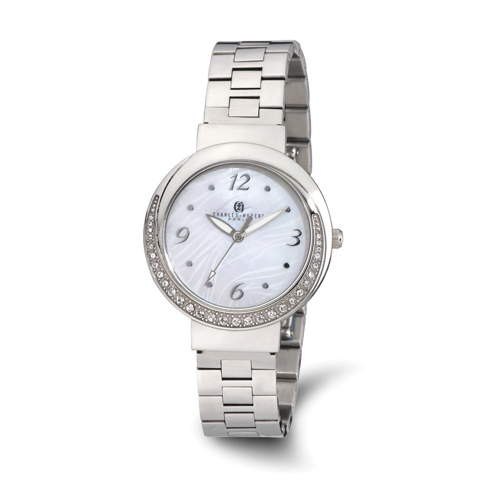 Ladies Charles Hubert Stainless Steel MOP Dial 38mm Watch