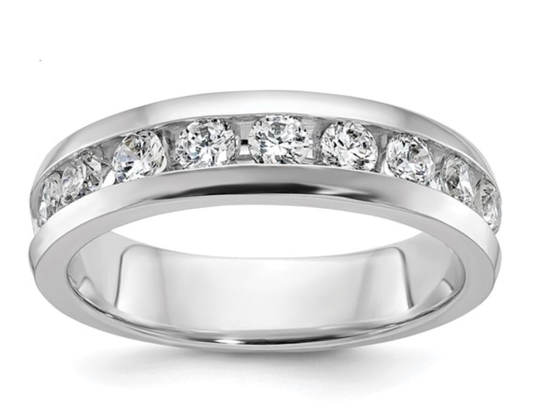 14K White Gold Men’s 1ct Ring