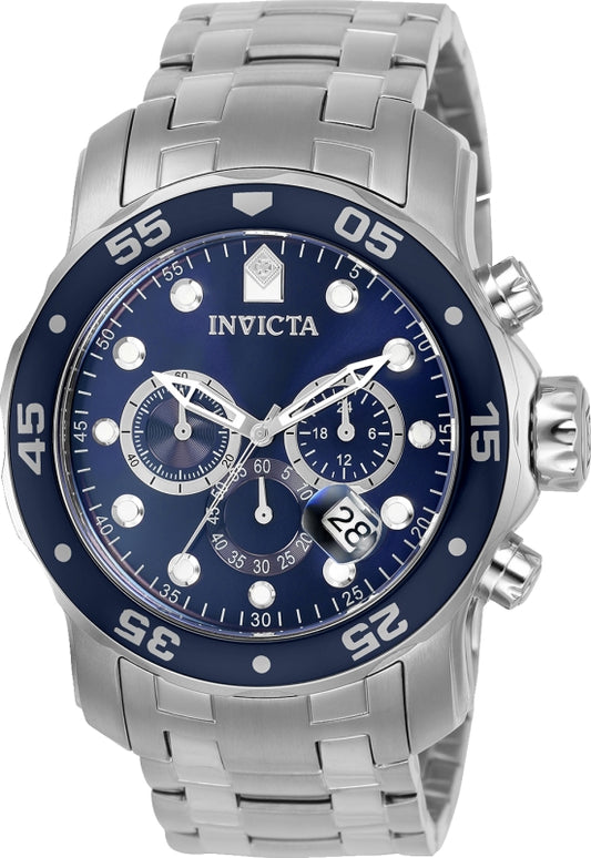 Invicta Men's 0070 Pro Diver  Quartz Chronograph Blue Dial Watch