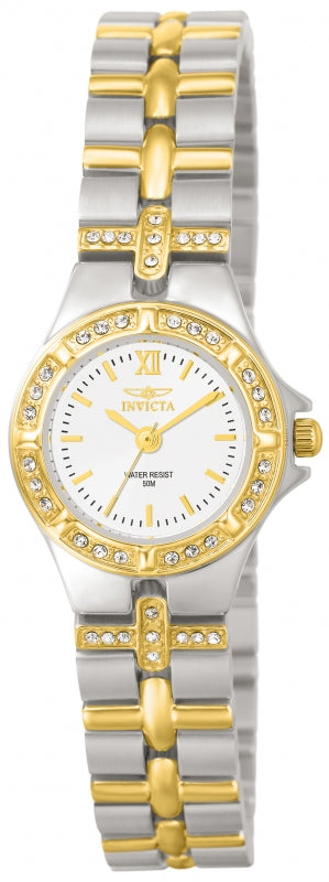 Invicta Women's 0133 Wildflower Quartz 3 Hand White Dial Watch