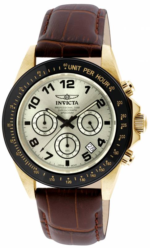 Invicta Men's 10709 Speedway Quartz Chronograph Champagne Dial Watch