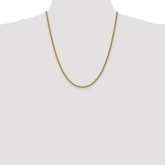Semi-Solid Gold Rope Chain