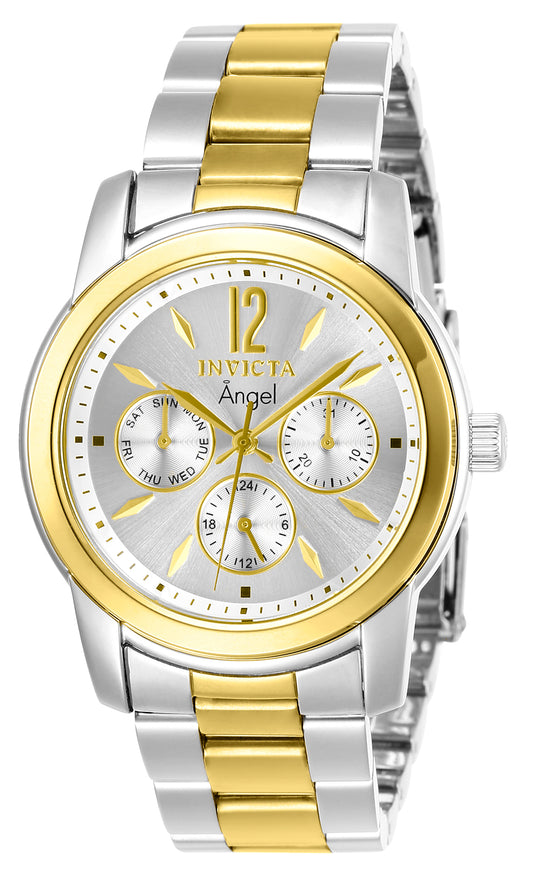 Invicta Women's 11735 Angel Quartz 3 Hand Silver Dial Watch