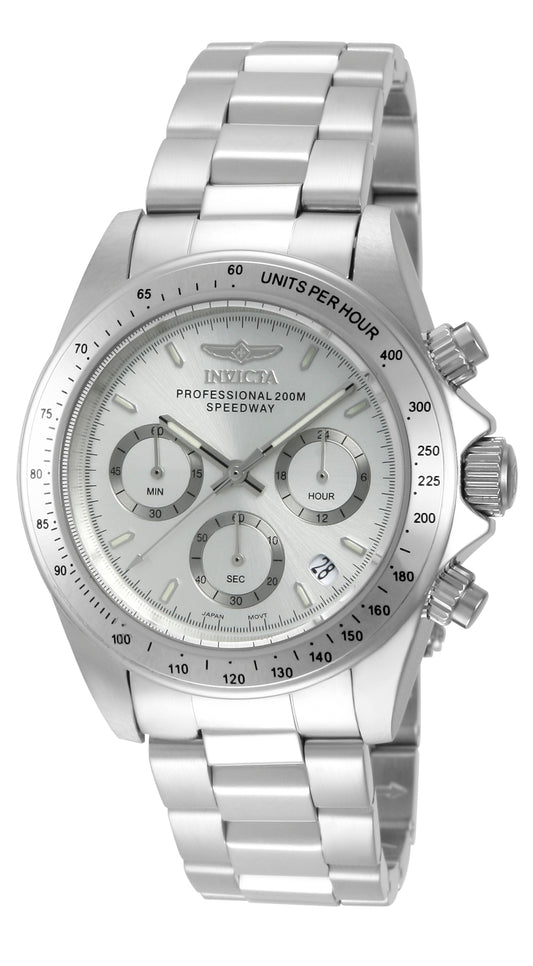 Invicta Men's 14381 Speedway Quartz Chronograph Silver Dial Watch