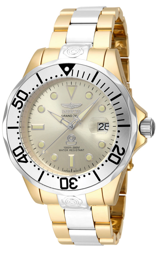 Invicta Men's 16038 Pro Diver  Automatic 3 Hand Gold Dial Watch
