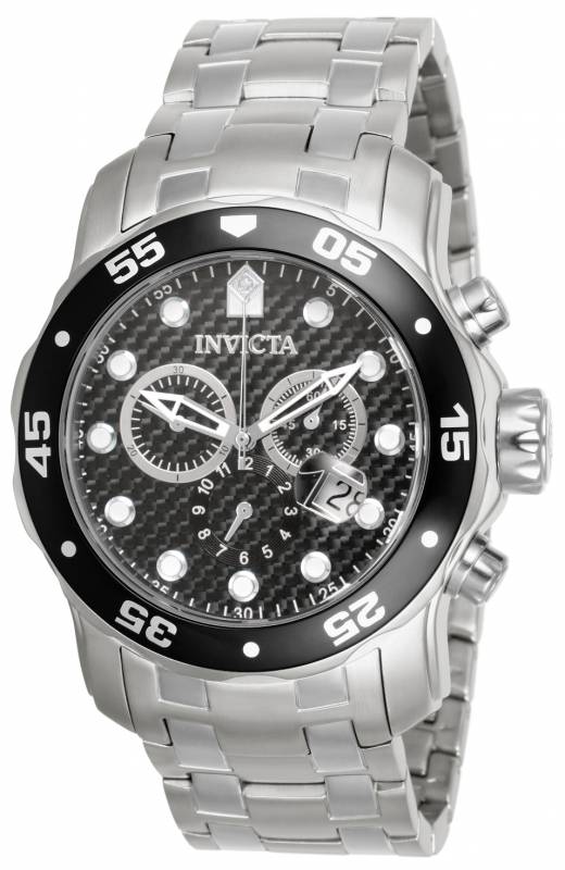 Invicta Men's 17082 Pro Diver  Quartz Chronograph Black Dial Watch