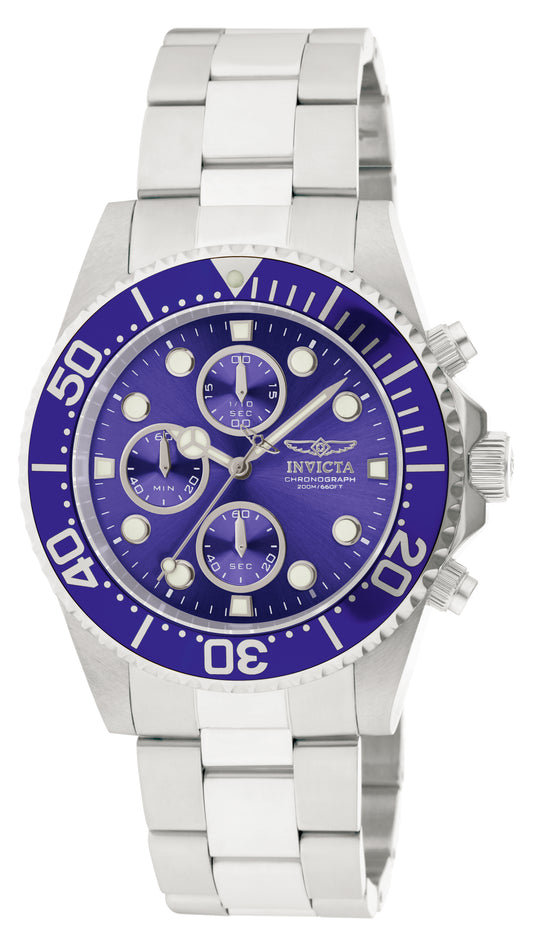 Invicta Men's 1769 Pro Diver Quartz Chronograph Blue Dial Watch