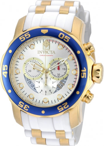 Invicta Men's 20293 Pro Diver Quartz Chronograph Silver Dial Watch