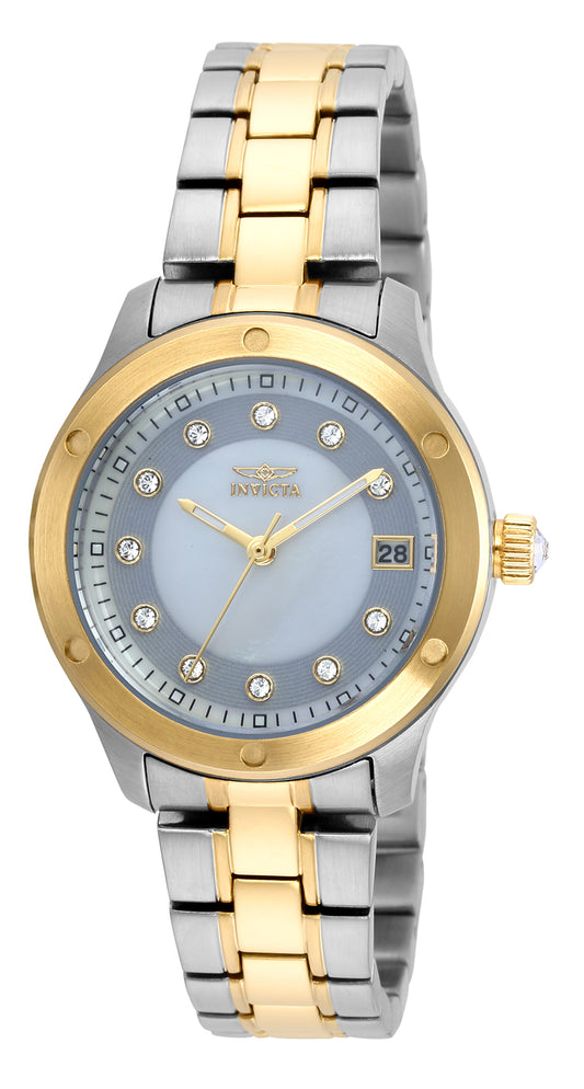 Invicta Women's 21407 Wildflower Quartz 3 Hand White, Silver Dial Watch