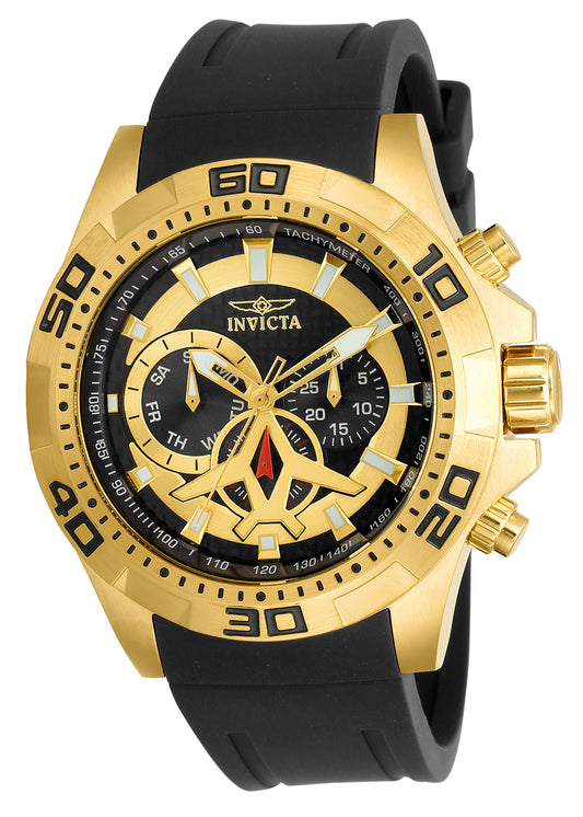 Invicta Men's 21738 Aviator Quartz Multifunction Black Dial Watch