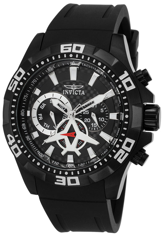 Invicta Men's 21741 Aviator  Quartz Multifunction Black Dial Watch