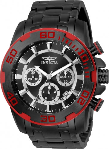 Invicta Men's 22323 Pro Diver Quartz Chronograph Black Dial Watch