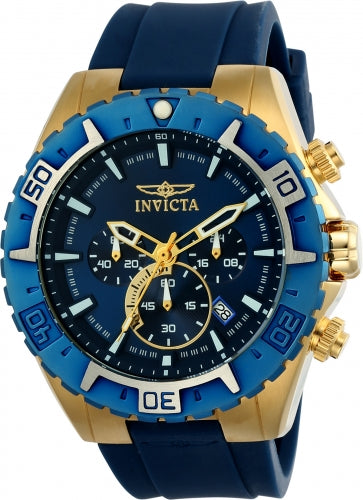 Invicta Men's 22525 Aviator  Quartz Multifunction Blue Dial Watch