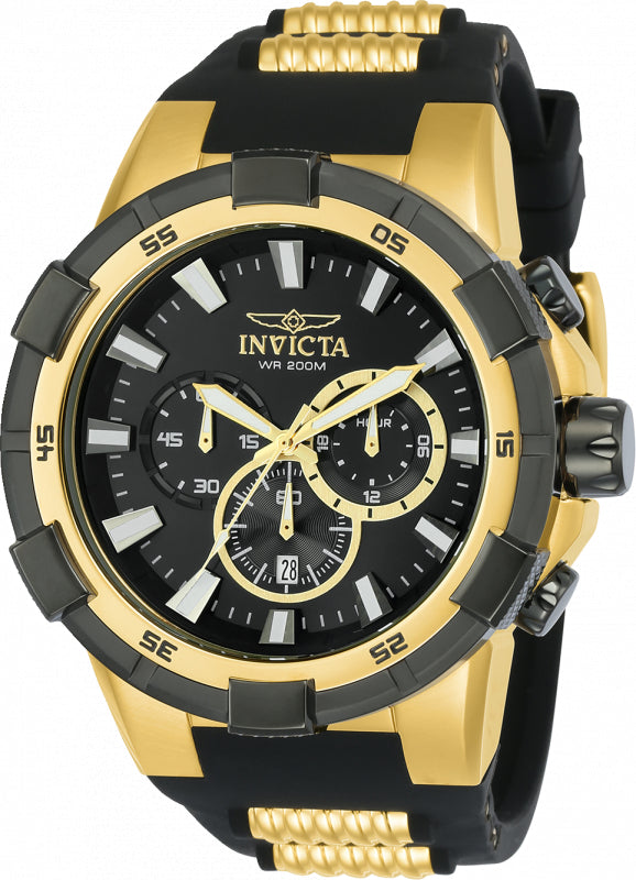 Invicta Men's 23693 Aviator Quartz Multifunction Black Dial Watch