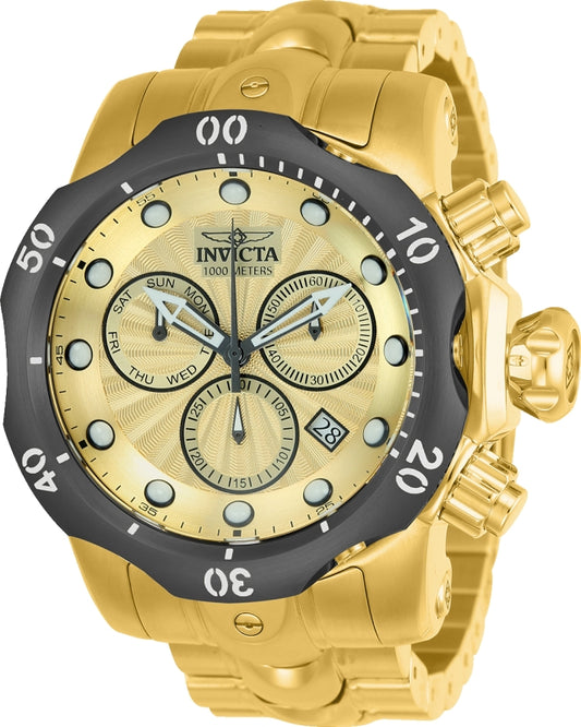 Invicta Men's 23894 Venom Quartz Chronograph Gold Dial Watch