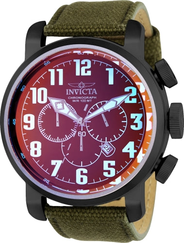 Invicta Men's 24026 Aviator Quartz Chronograph Black Dial Watch