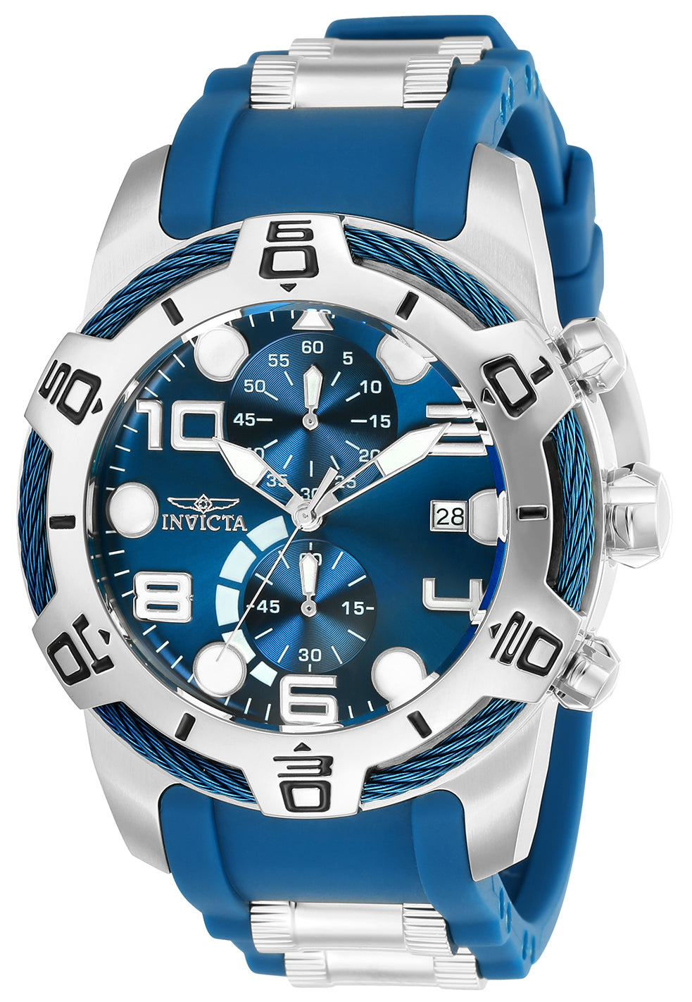 Invicta Men's 24216 Bolt Quartz Multifunction Blue Dial Watch