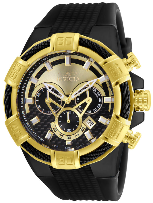 Invicta Men's 24699 Bolt Quartz Multifunction Black, Gold Dial Watch