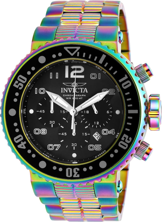 Invicta Men's 25078 Pro Diver Quartz Chronograph Black Dial Watch