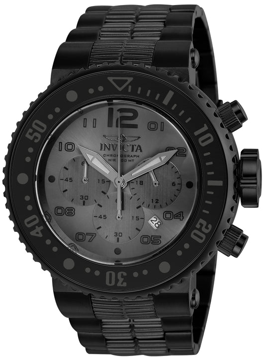 Invicta Men's 25079 Pro Diver Quartz Chronograph Gunmetal Dial Watch