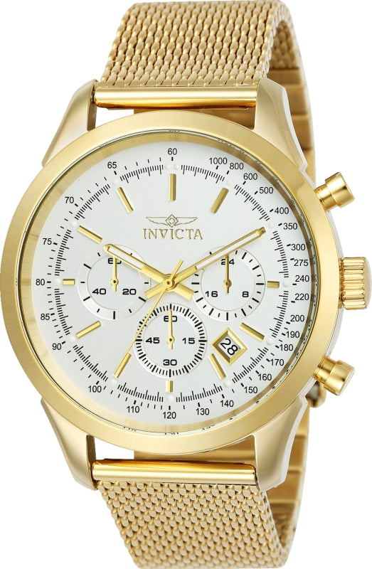 Invicta Men's 25225 Speedway  Quartz Chronograph Silver Dial Watch