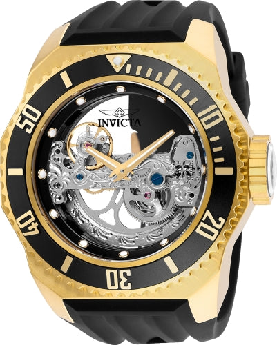 Invicta Men's 25625 Pro Diver Automatic 3 Hand Black Dial Watch