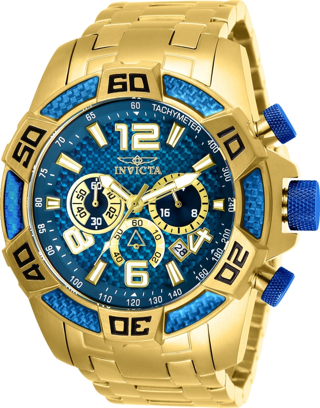 Invicta Men's 25852 Pro Diver  Quartz Chronograph Blue Dial Watch