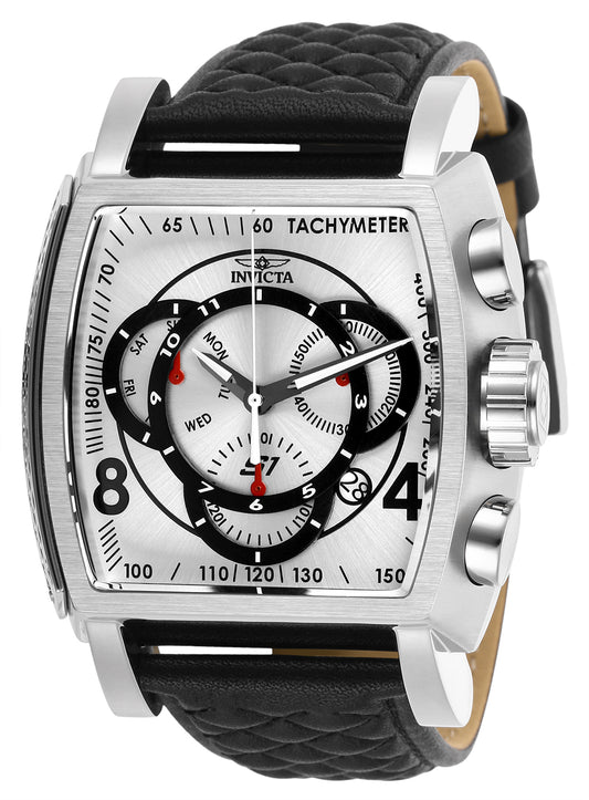 Invicta Men's 27918 S1 Rally  Quartz Multifunction Black, Silver Dial Watch